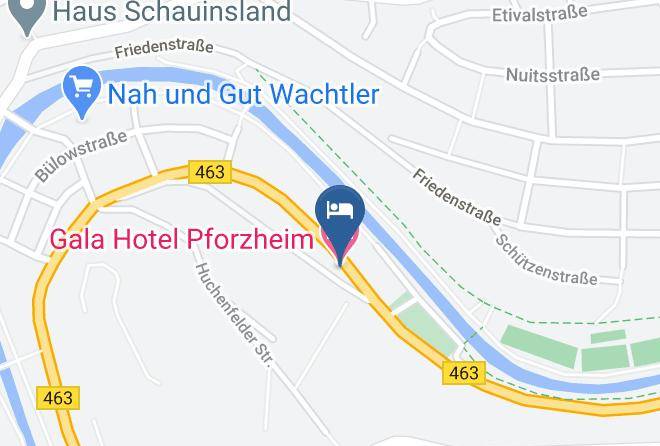 Pforzheim - Gala Hotel Pforzheim Maps