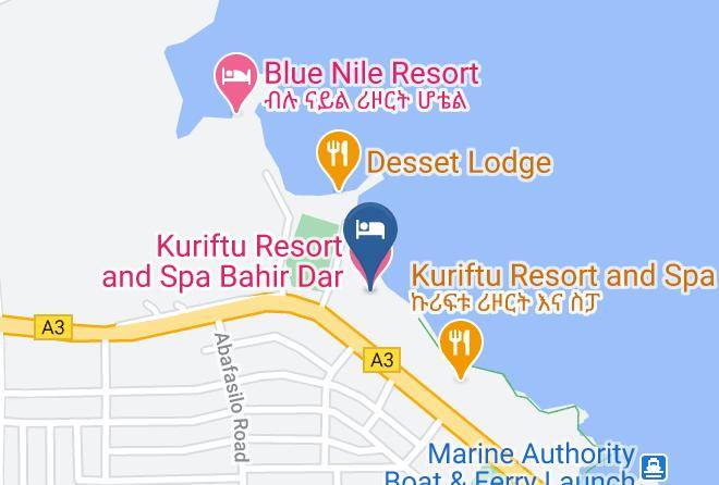Bahir Dar - Kuriftu Resort And Spa Bahir Dar Maps