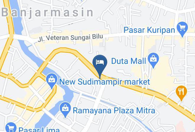 Banjarmasin - Kuripan Hotel Maps
