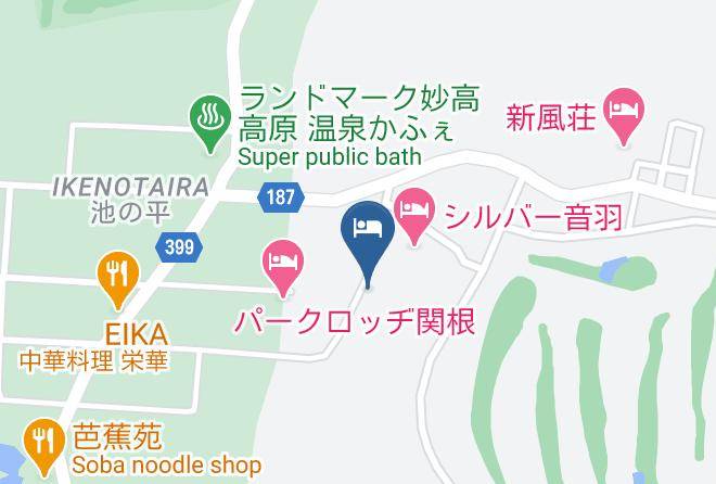 Myoko City - Kurohime Rising Sun Hotel Maps