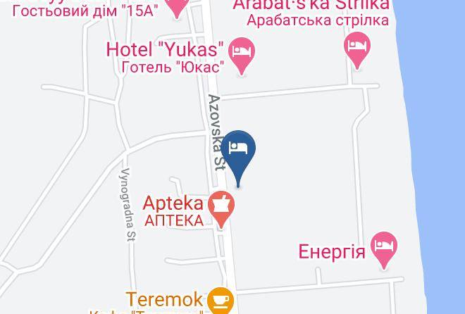 Henichesk Raion - Kurortniy Gotely Komilfo Maps