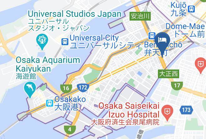 Osaka City Minato Ward - Kuru Bentencho Maps
