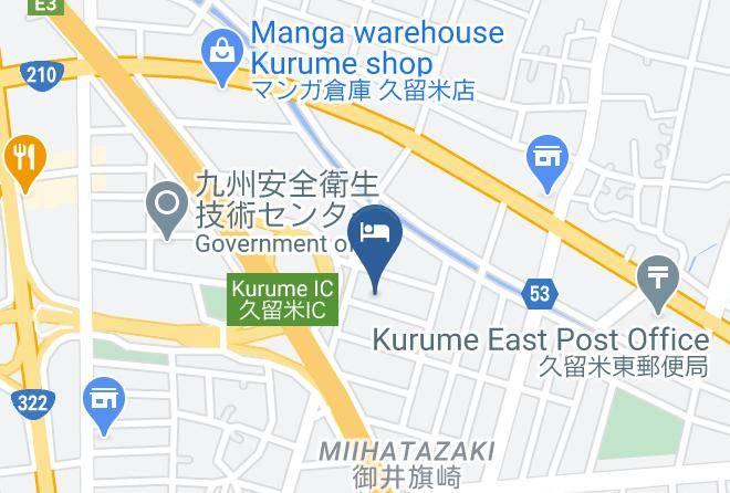 Kurume City - Kurume Terminal Hotel Maps
