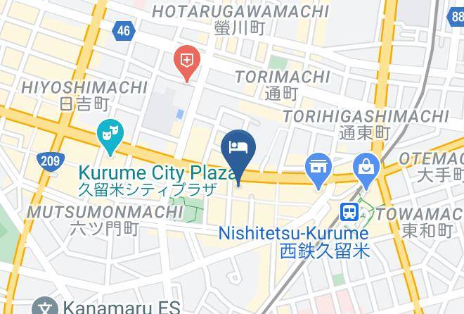 Kurume City - Kurume Washington Hotel Plaza Maps