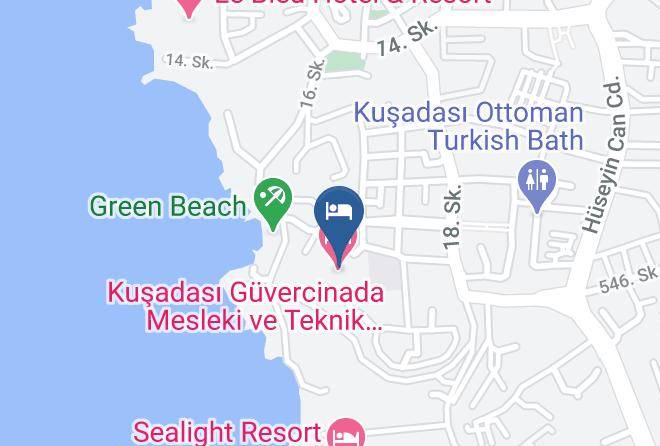 Kusadasi - Kusadasi Uygulama Oteli Maps
