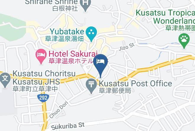 Kusatsu Townagatsuma District - Kusatsu Onsen Tajimaya Ryokan Maps