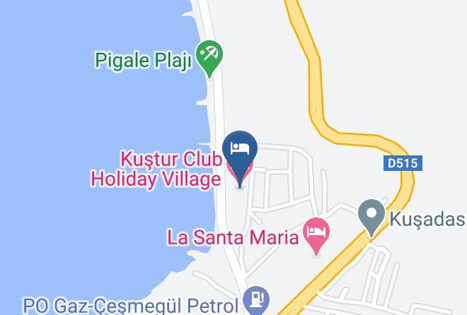 Kustur Club Holiday Village Map - Aydin - Kusadasi