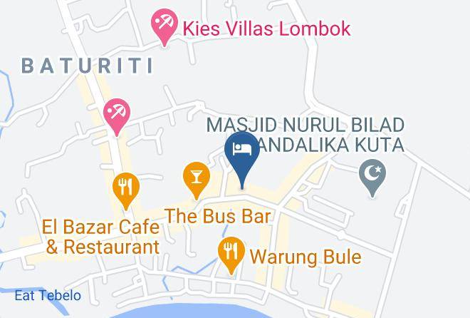 Central Lombok Regency - Kuta Baru Hotel Maps