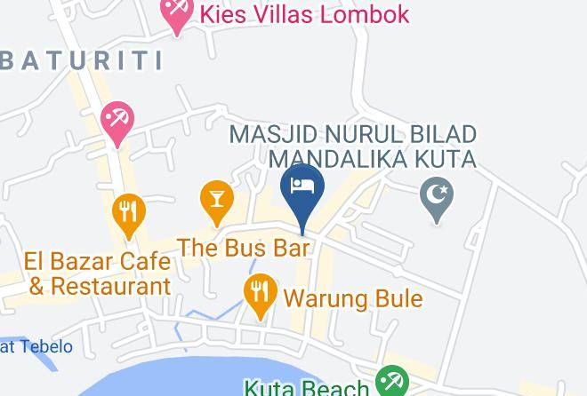Central Lombok Regency - Kuta Cove Hotel Maps