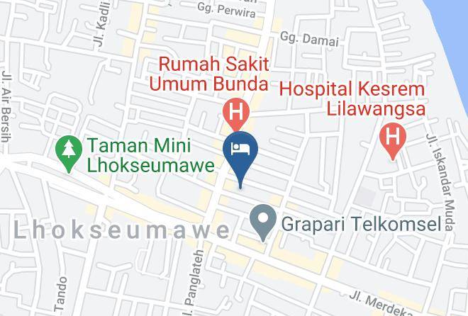 Kota Lhoksumawe - Kuta Karang Hotel Maps