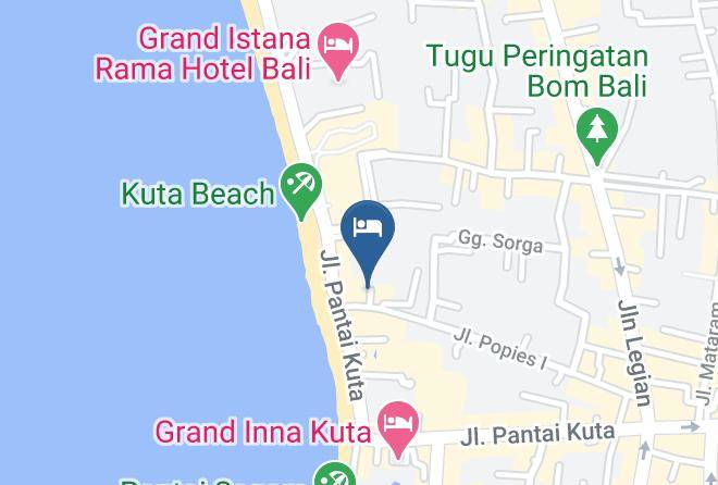 Badung Regency - Kuta Puri Bungalows Resort & Spa Maps