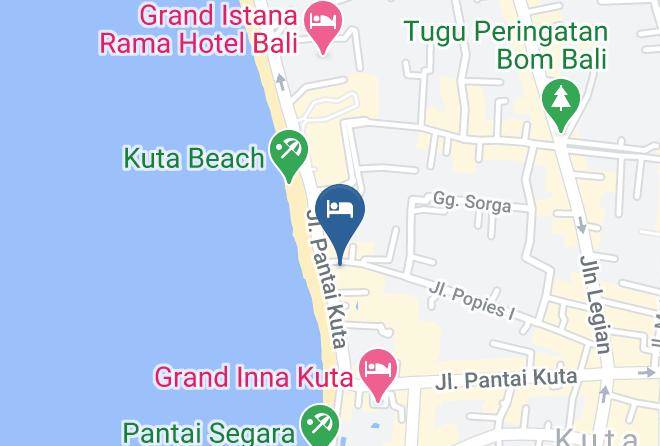 Badung Regency - Kutabex Beach Front Hotel Maps