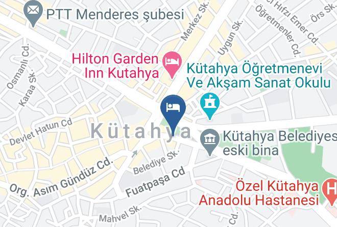 Kutahya Alipasa - Kutahya Otel Cinili Otel Kutahya Maps