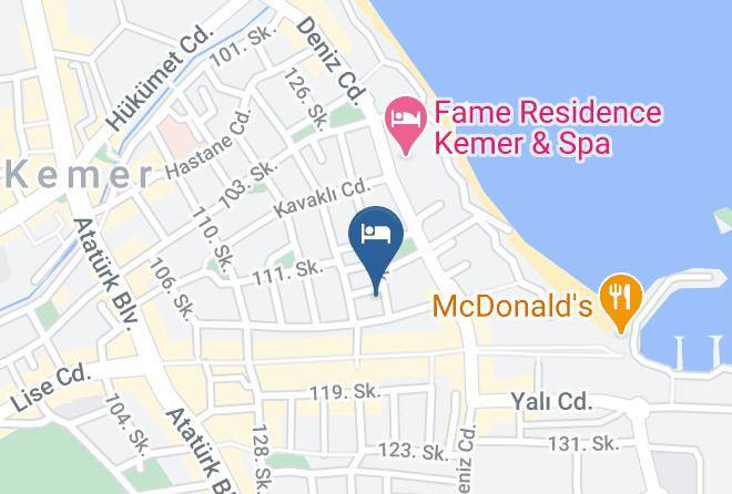 Kemer - Kutberk Hotel Maps