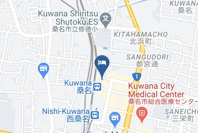 Kuwana Green Hotel Map