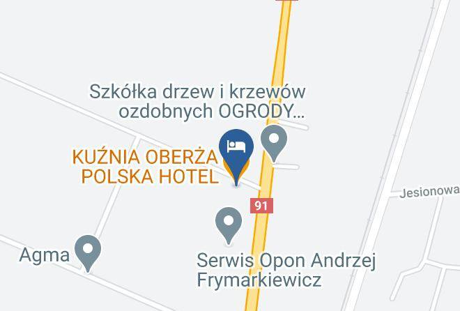 Kuznia Oberza Polska Hotel Map