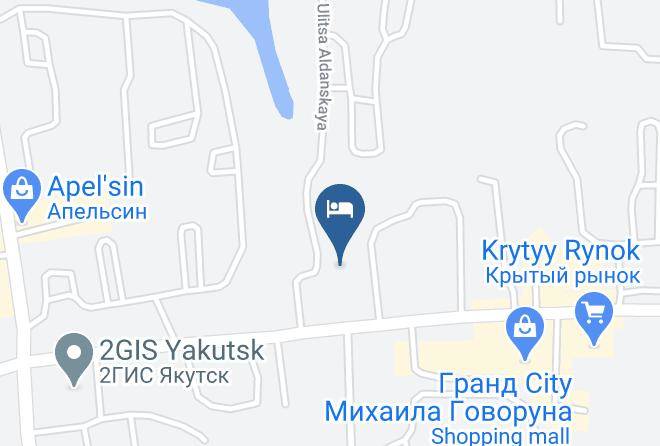 Yakutsk - Kvant Hotel Maps