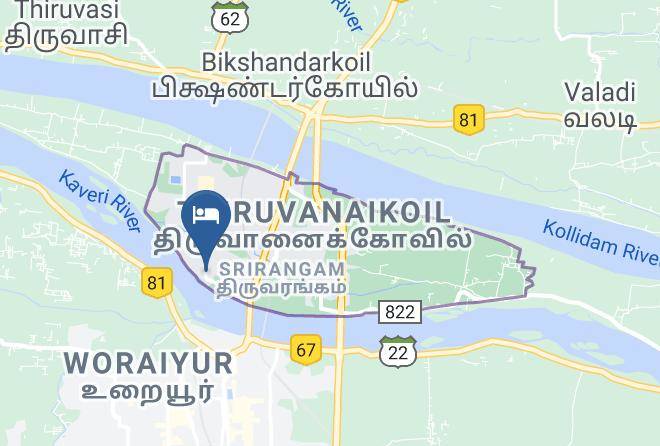 Tiruchirappalli - Kvm Hotels Srirangam Maps