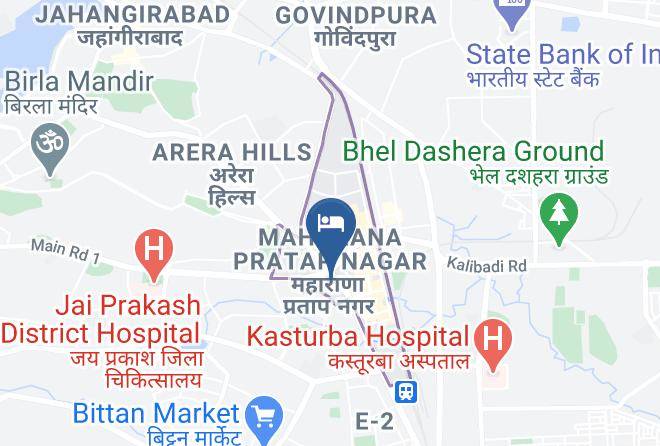 Bhopal - Kwality's Motel Shiraz Maps