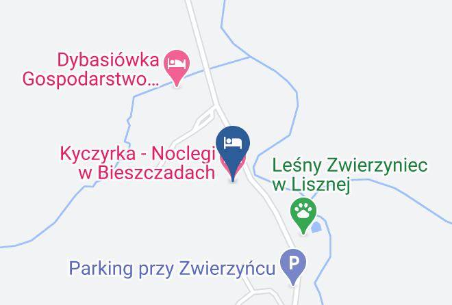 Leskonty - Kyczyrka Accommodation In Bieszczady Maps