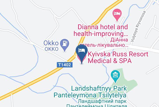 Boryslav - Kyivska Russ Resort Medical & Spa Maps