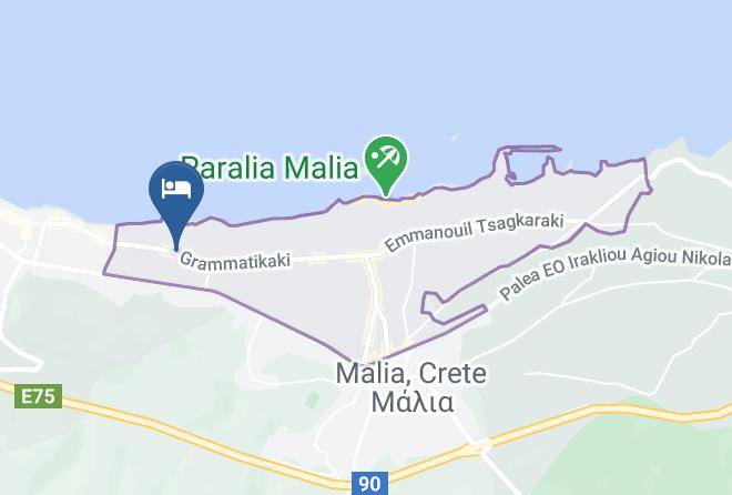 Iraklion - Kyknos Beach Hotel & Bungalows Maps