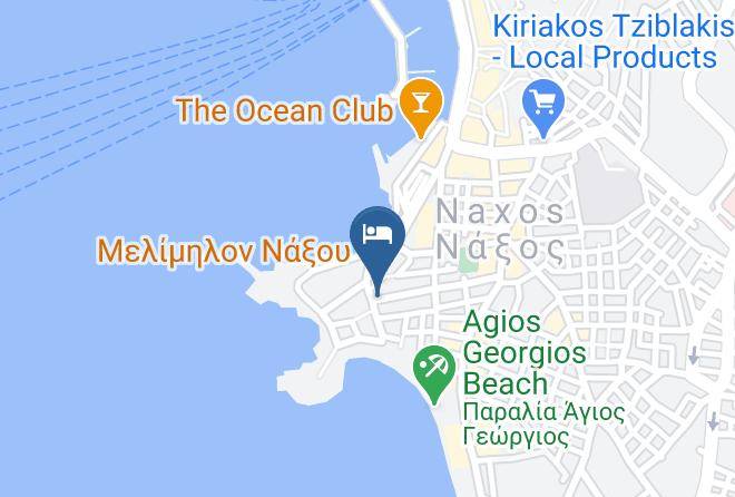 Naxos - Kymata Hotel Maps