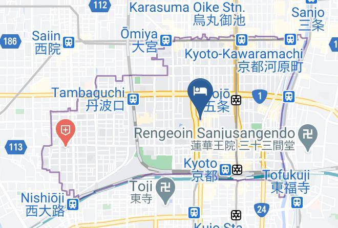 Kyo Machiya No Yado Bettei Butsuguyacho Map