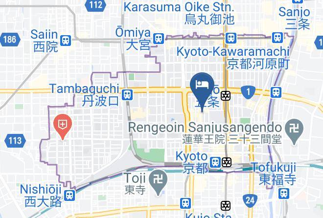 Kyoto City Shimogyo Ward - Kyo No Oozora Houka East Maps