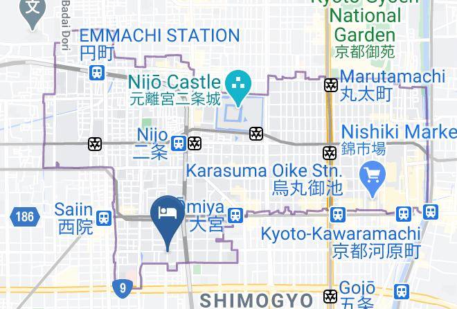 Kyoto City Nakagyo Ward - Kyo No Oozora Maps