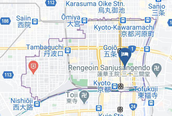 Kyoto City Shimogyo Ward - Kyo No Yado Enishi Maps