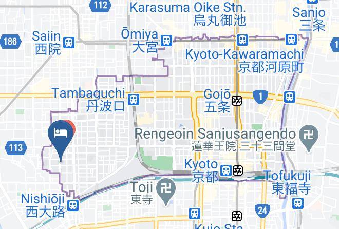 Kyoto City Shimogyo Ward - Kyo No Yado Nishioji Maps