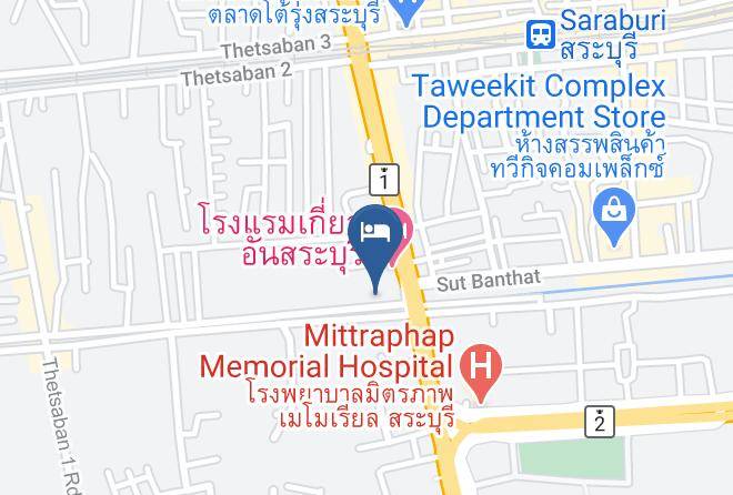 Amphoe Mueang Saraburi - Kyo Un Hotel Maps