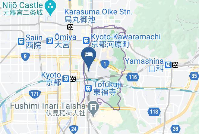 Kyoto City Higashiyama Ward - Kyo Anthu Inn Maps