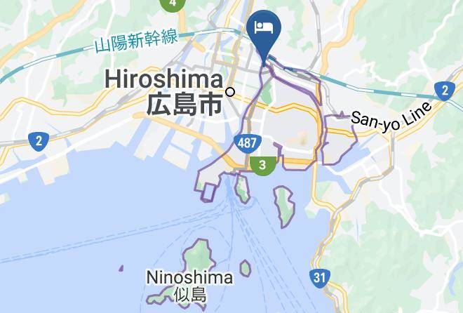 Hiroshima City Minami Ward - Kyobashi Ryokan Maps