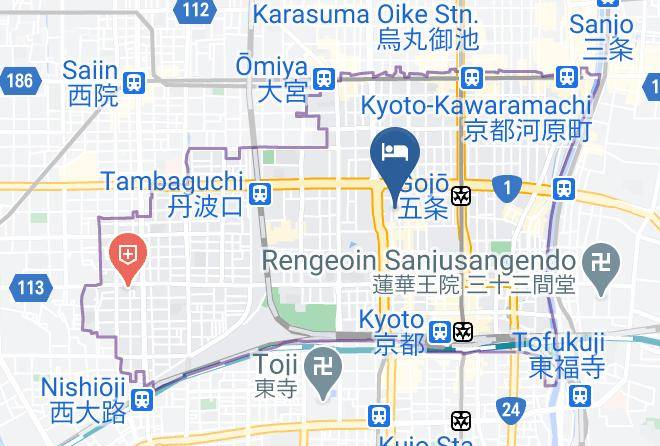 Kyoto City Shimogyo Ward - Kyobu Horikawarokujo Maps