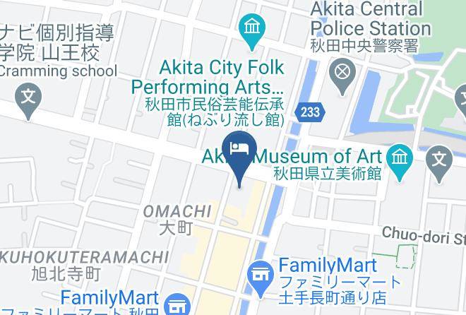 Akita City - Kyodo Omachi Building Omachi So Maps