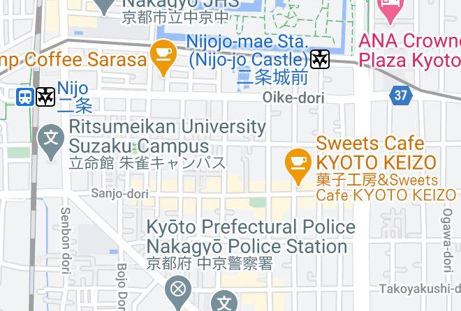 Kyoto City Nakagyo Ward - Kyohotelkishotei Goshominami Maps