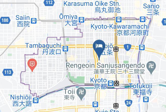 Kyoto City Shimogyo Ward - Kyomachiya Ryokan Sakura Hongan G Maps