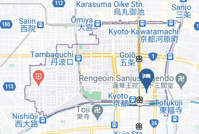 Kyoto City Shimogyo Ward - Kyomai Inn Maps
