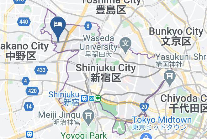 Shinjuku Ward - Kyonichi Hotel Shinjuku Maps