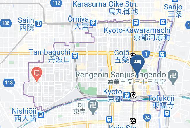 Kyoto City Shimogyo Ward - Resi Stay Cotorune Kyoto Maps