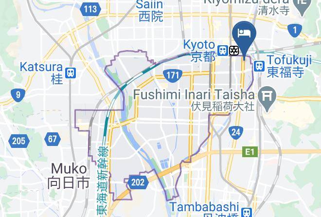 Kyoto City Minami Ward - Kyoran Suigetsutei Maps
