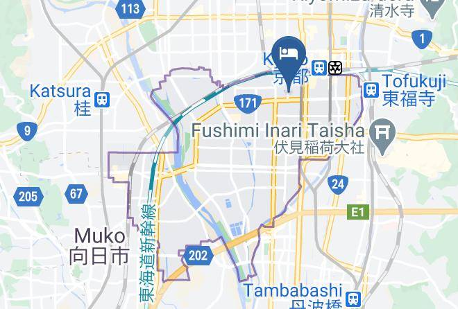 Kyoto City Minami Ward - Kyostay Iroha Toji Annex Maps