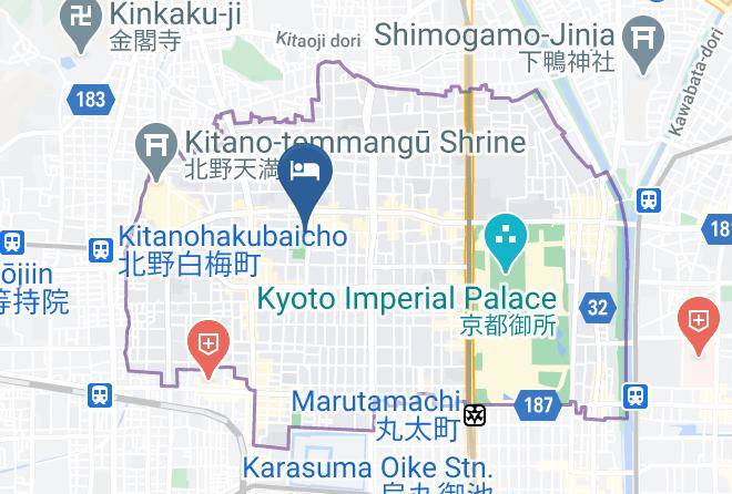 Kyoto Art Stay Nishijin Sutematsu Map