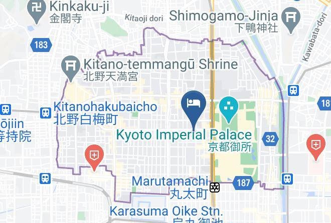 Kyoto City Kamigyo Ward - Kyoto Brighton Hotel Maps