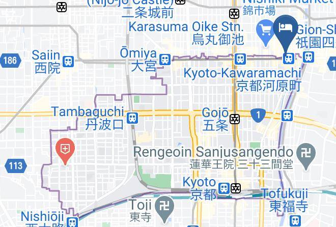 Kyoto City Shimogyo Ward - Kyoto Central Inn Maps