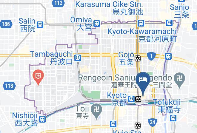 Kyoto City Shimogyo Ward - Kyoto Century Hotel Maps