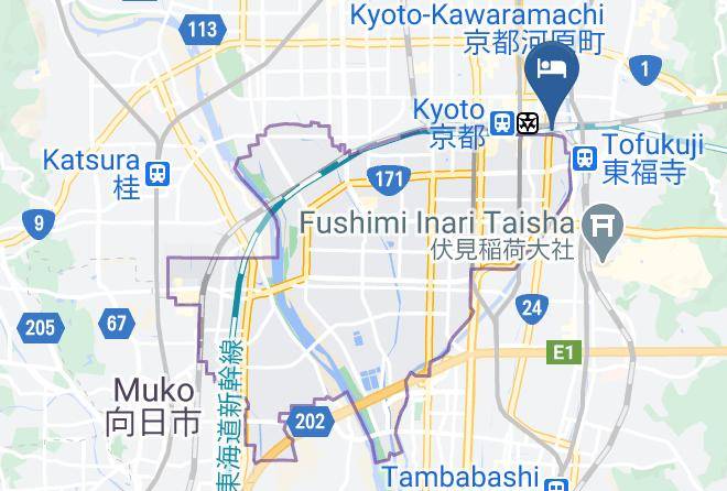 Kyoto City Minami Ward - Kyoto Crystal Hotel Ii Maps