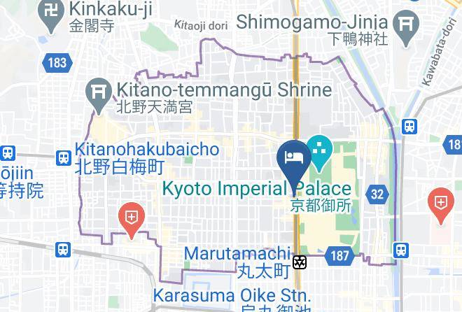 Kyoto City Kamigyo Ward - Kyoto Garden Palace Maps
